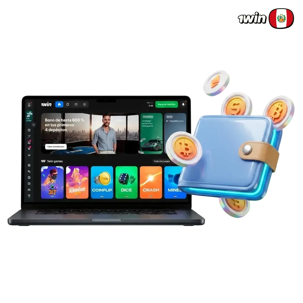Métodos de depósito en 1win Perú: billeteras QR, criptomonedas, transferencias y efectivo desde 2 USD