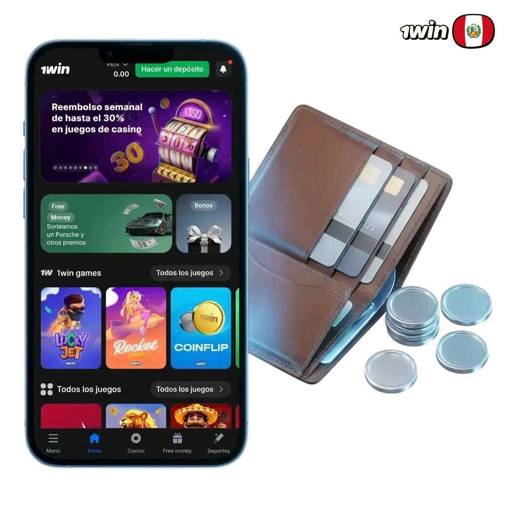 Métodos de retiro en 1win Perú: billeteras QR, cripto, bancos y más con mínimo de 4 PEN