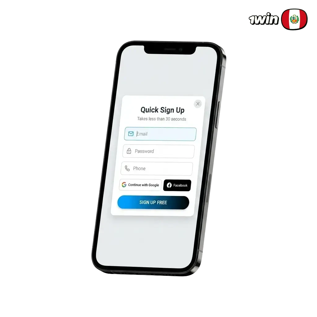 Proceso de registro en 1win Perú: crea tu cuenta y accede a bonos de bienvenida en apuestas y casino