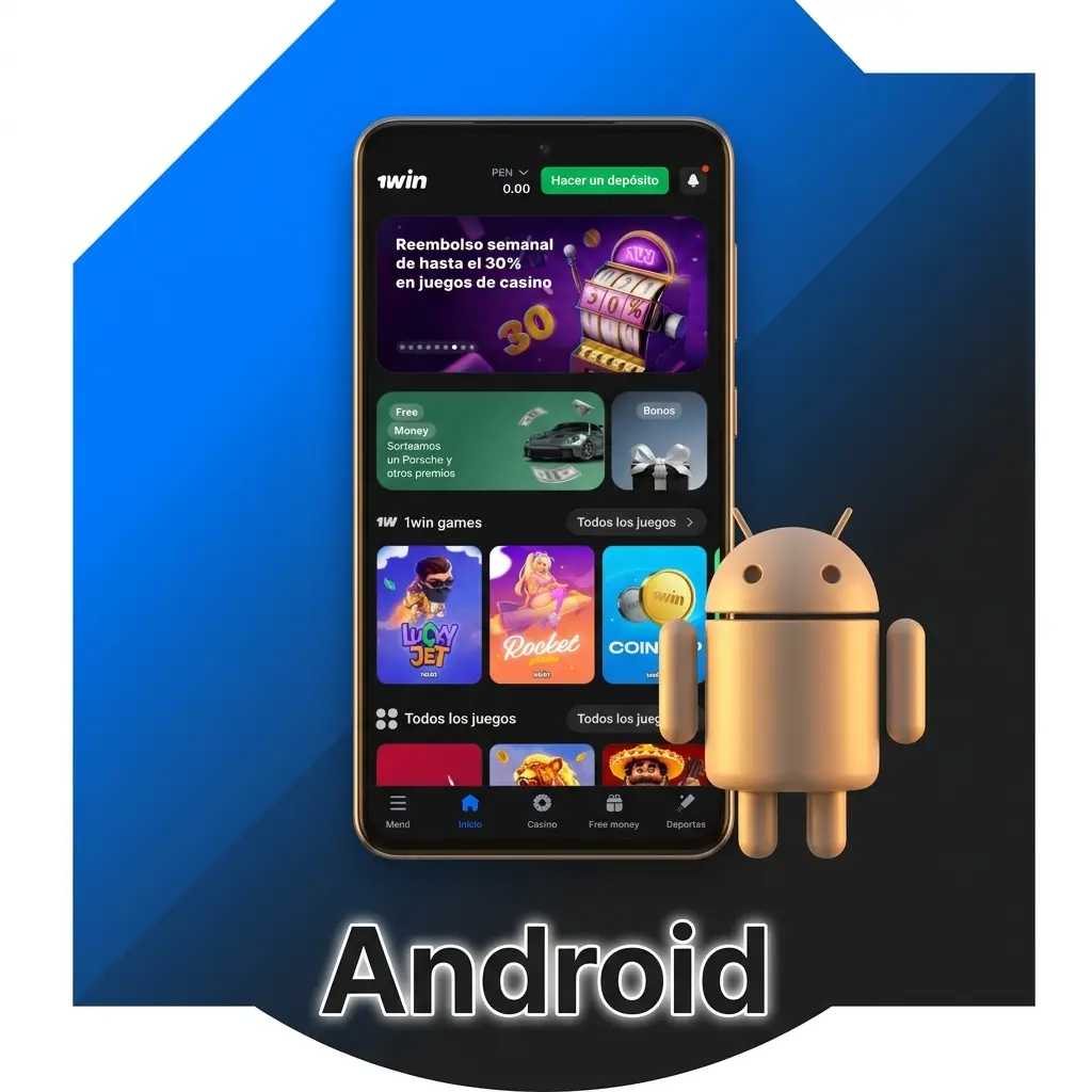 Guía para descargar e instalar el APK de 1win en Android 5.0 o superior en smartphones y tablets