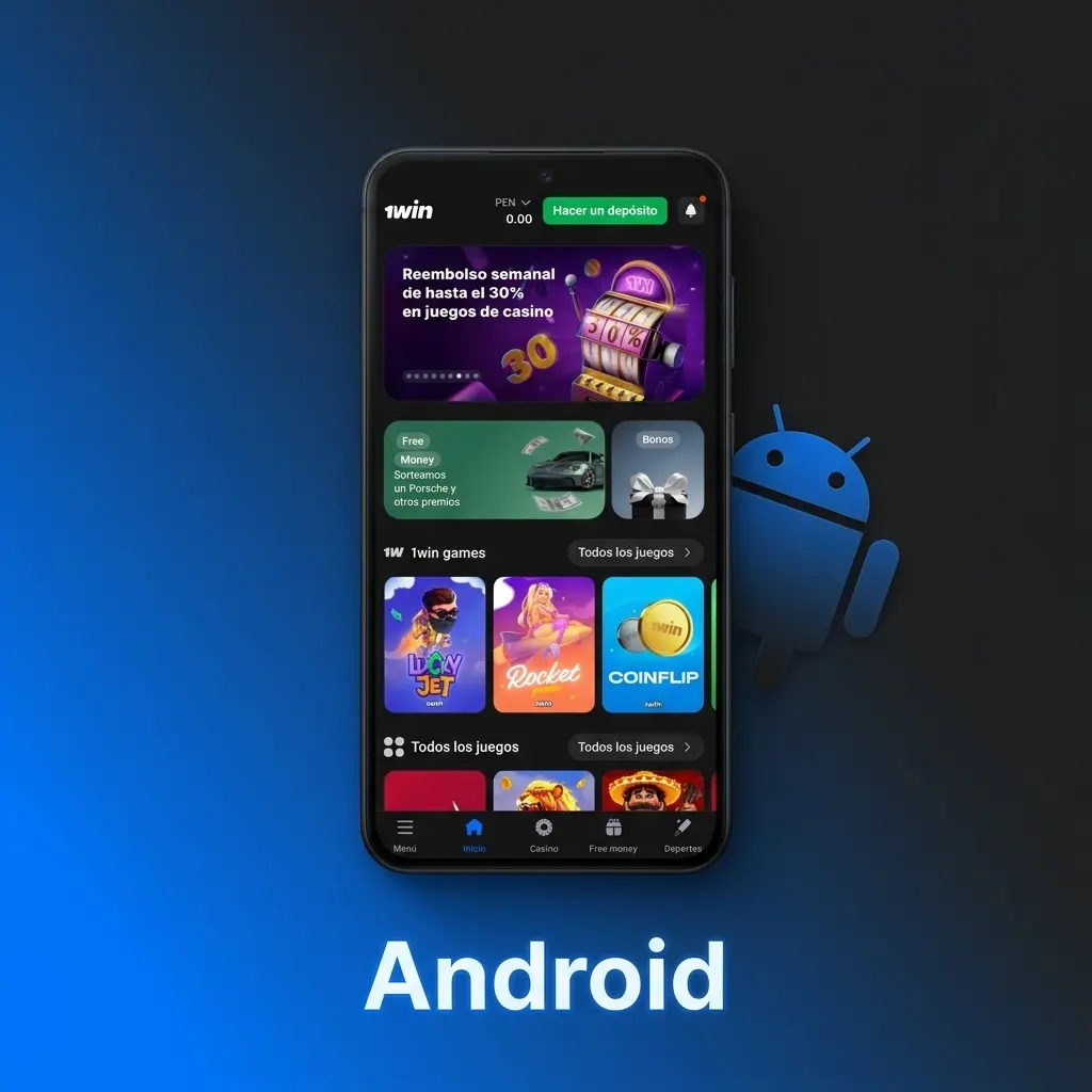App 1win para Android: descarga APK, instalación y acceso a apuestas desde dispositivos con Android 5.0 o superior