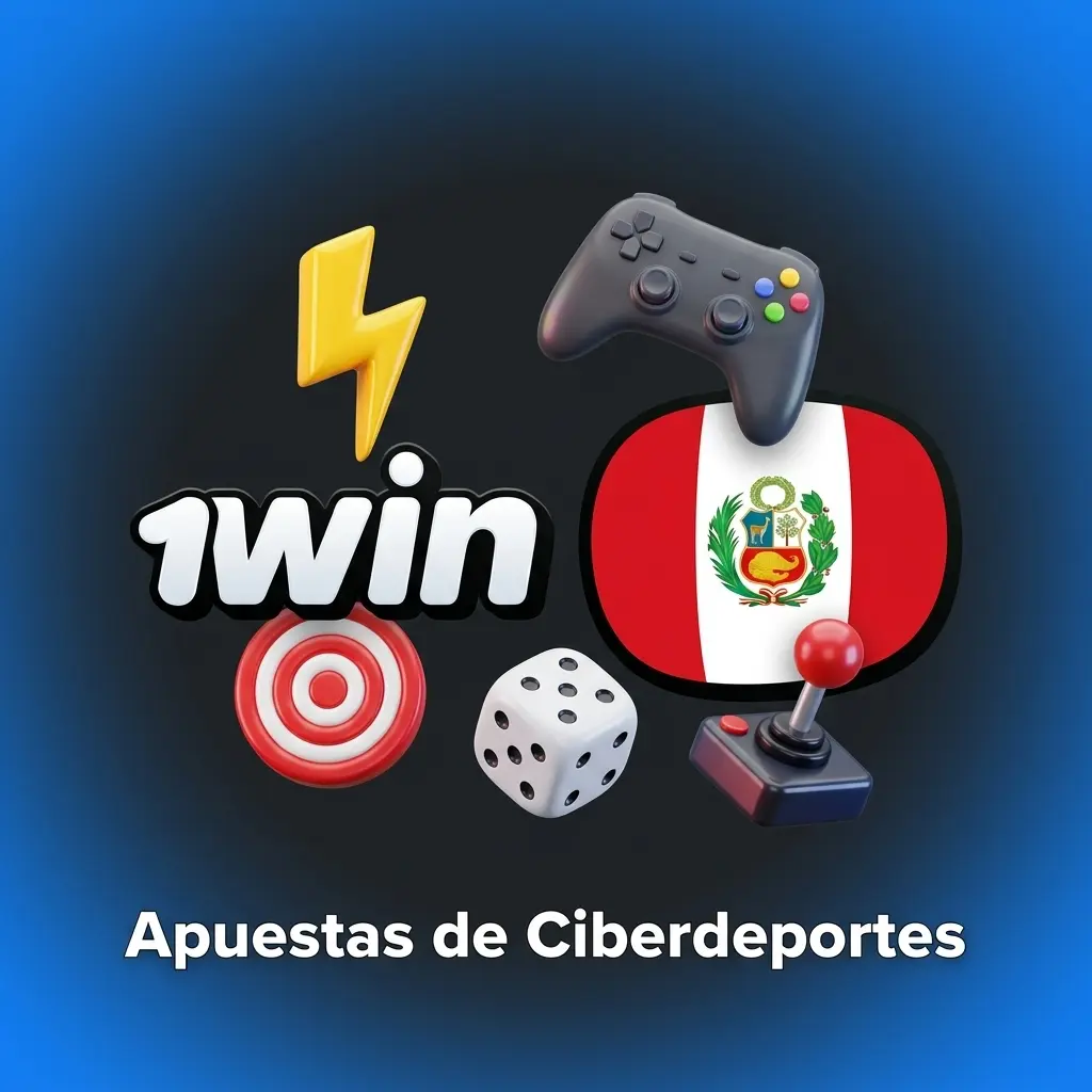 Sección de apuestas de ciberdeportes en 1win con mercados en vivo y prematch para torneos competitivos