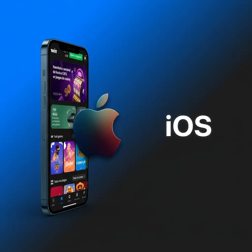 Descarga la app de 1win para iOS en iPhone y iPad desde el App Store, compatible con iOS 12.0 o superior.