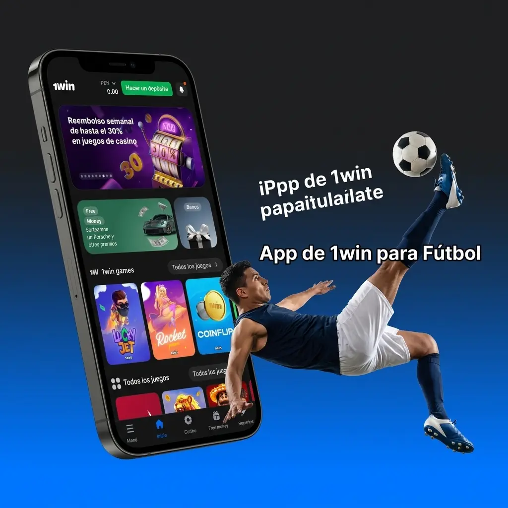 App móvil 1win para apuestas de fútbol en Android e iOS con mercados en vivo y cuotas actualizadas