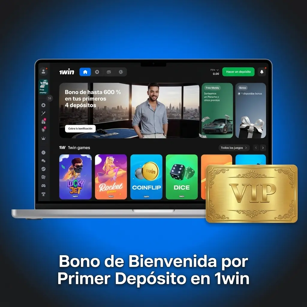 Bono de bienvenida 1win Perú: hasta 500% en 4 depósitos para casino y apuestas deportivas
