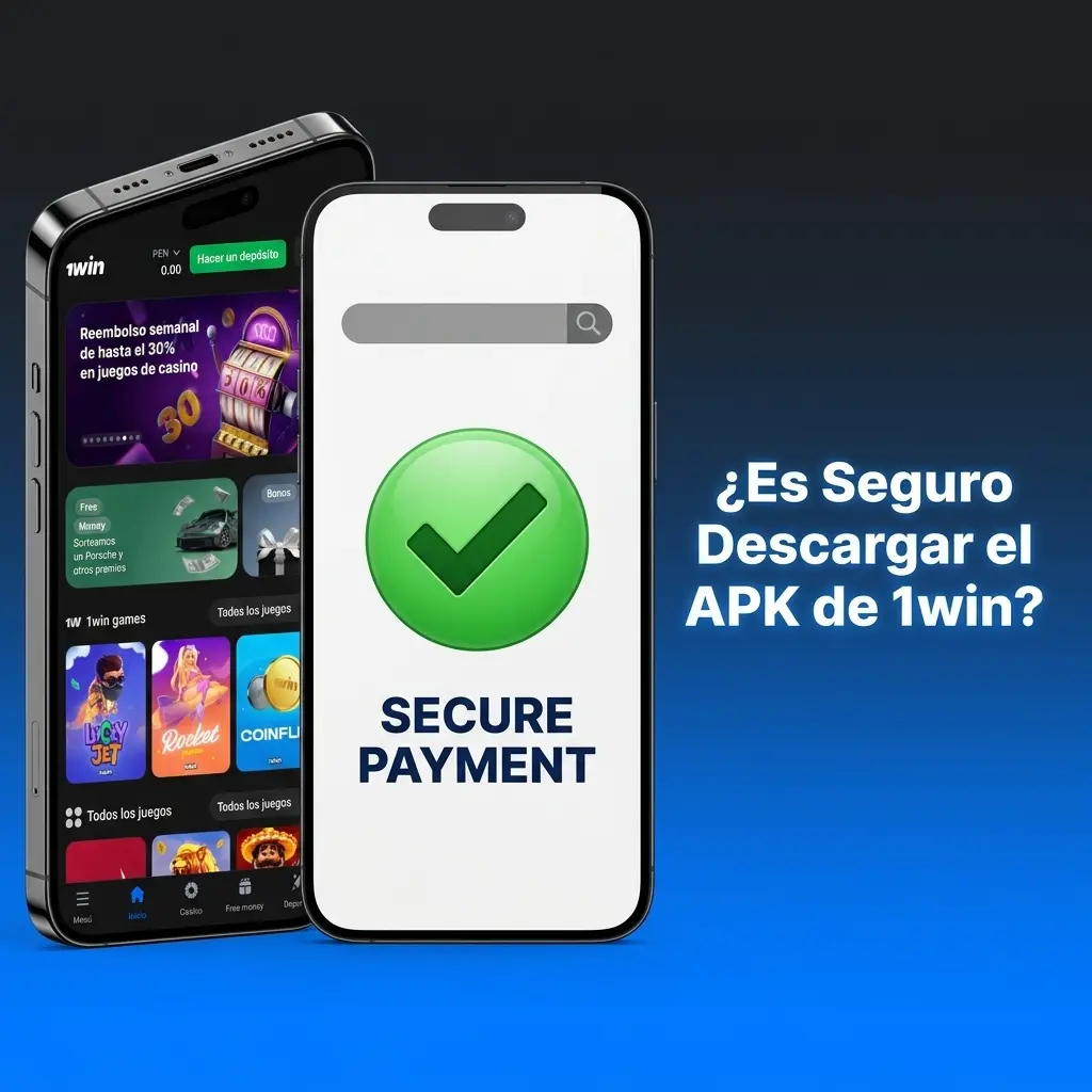 Descarga segura del APK de 1win con licencia Curaçao y cifrado SSL para usuarios de Perú
