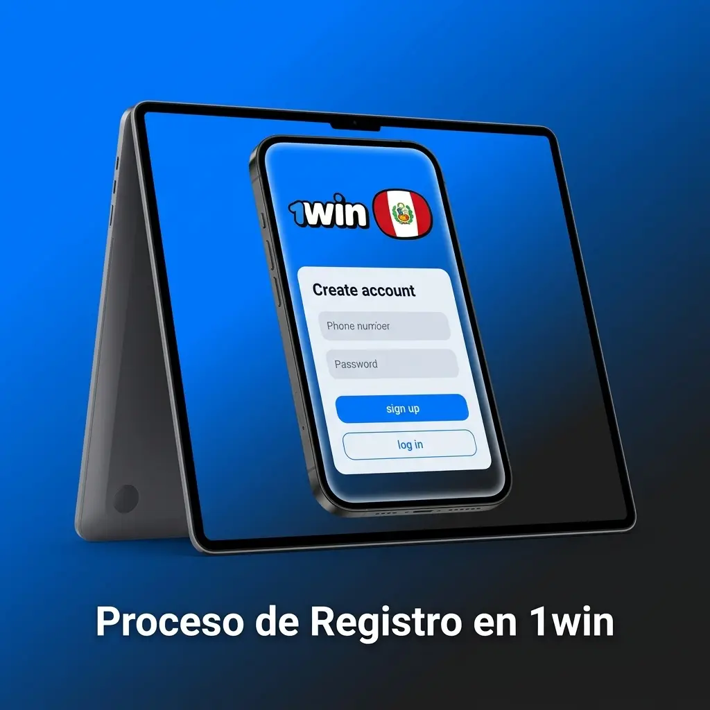 Pasos del proceso de registro en 1win: formulario de cuenta, datos personales, moneda PEN y verificación