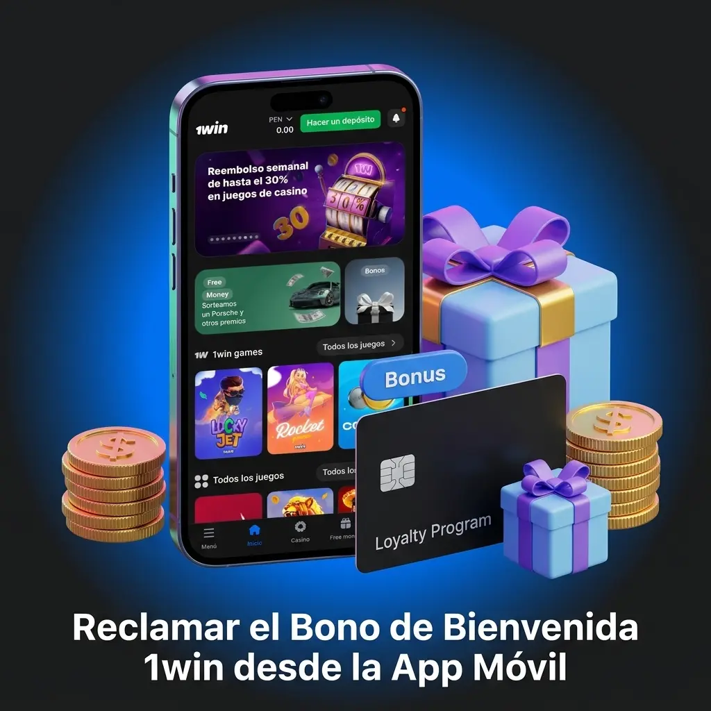 Reclama el bono de bienvenida 1win desde la app móvil en Android e iOS con pasos simples